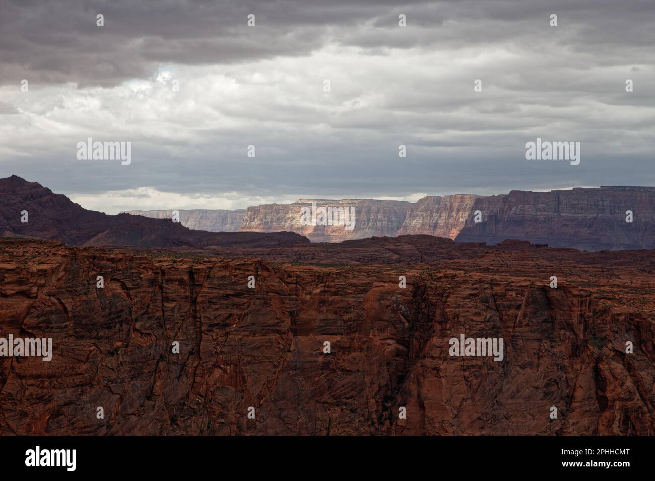The coming storm at Horseshoe Bend, Arizona, USA Stock Photo Alamy