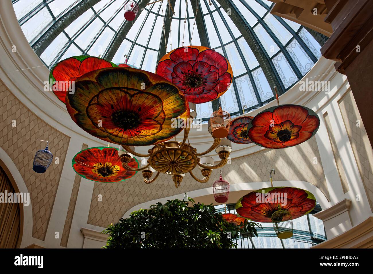 The 2017 interior design of Bellagio Hotel & Casino, Las Vegas, Nevada, USA Stock Photo