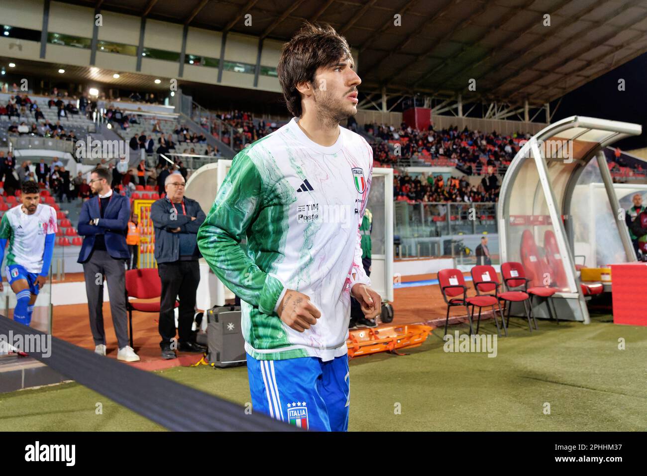 Ta Qali Ta Qali Italy March 26 2023 Sandro Tonali Italy During European Qualifiers Ta Qali Ta Qali Italy March 26 2023 Sandro Tonali Italy During European Qualifiers