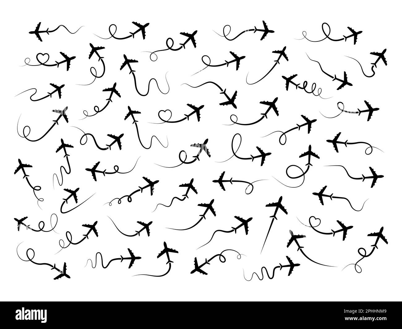 Flight path trail Black and White Stock Photos & Images Alamy