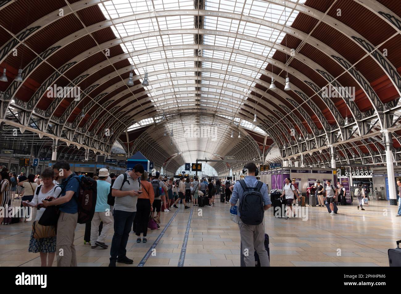 Train station luggage trolleys hires stock photography and images Alamy
