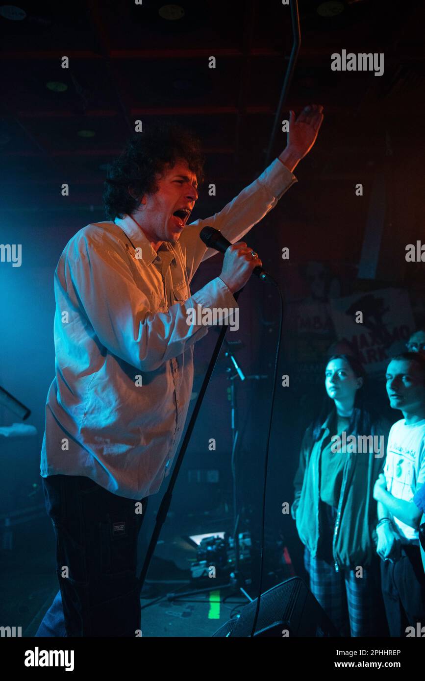 Postpunk British band from London, Shame, performing live in Molotow