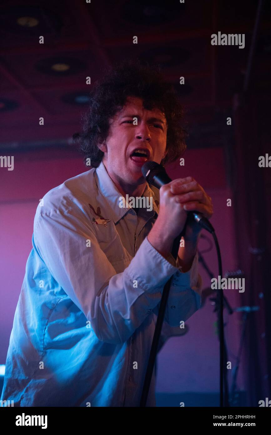 Postpunk British band from London, Shame, performing live in Molotow