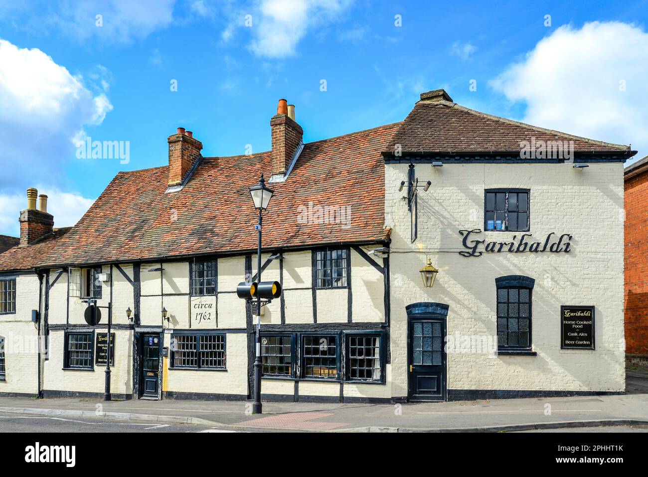 18th century Garibaldi Pub, High Street, Burnham, Buckinghamshire, England, United Kingdom Stock Photo