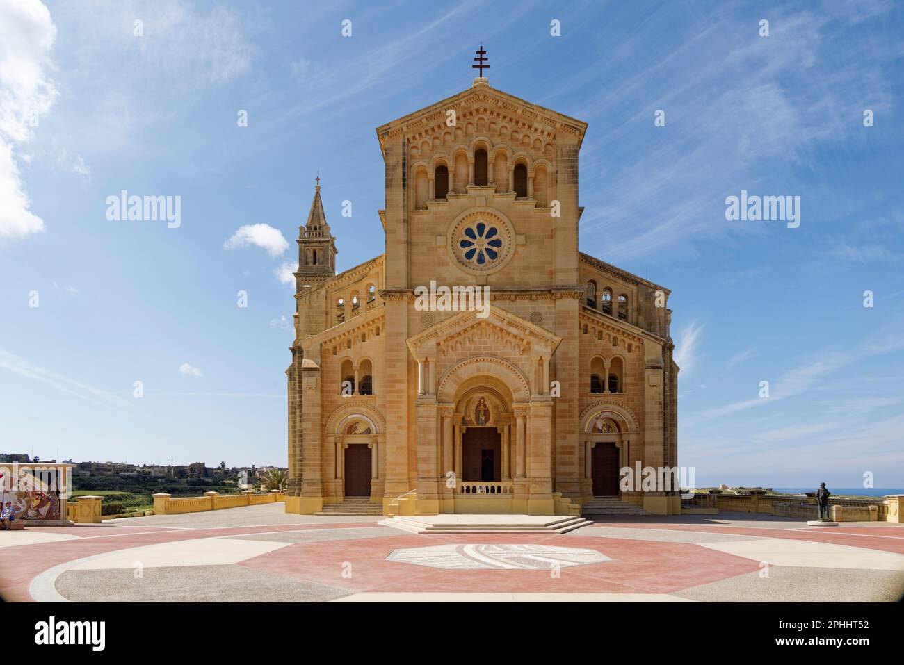 Gharb, Gozo island, Malta. 22nd Mar, 2023. The Ta' Pinu Basilica is