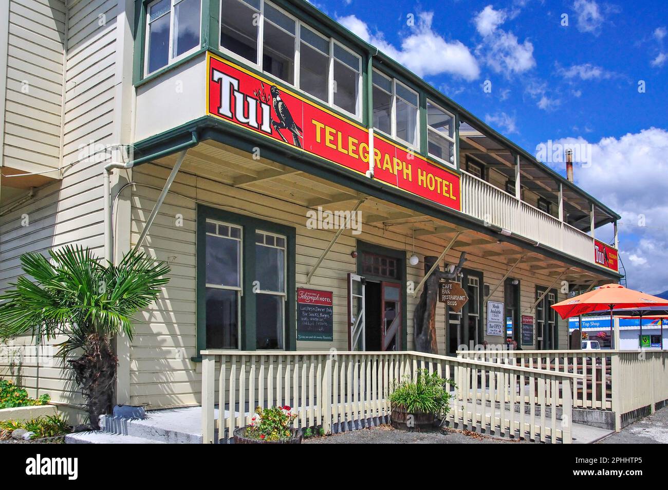 Historic Telegraph Hotel, Motupipi Street, Takaka, Nelson Region, South Island, New Zealand