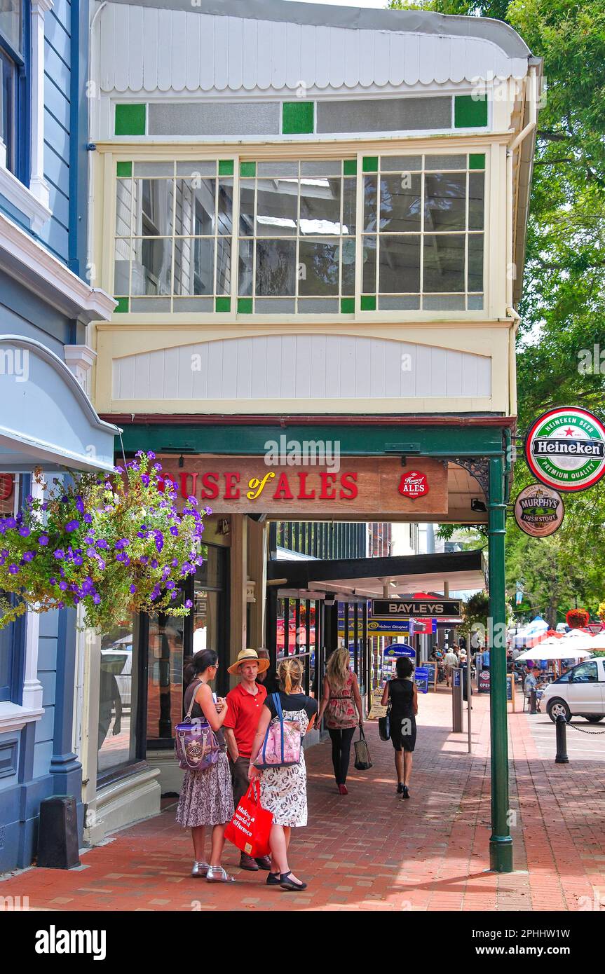 House of Ales, Trafalgar Street, Nelson, Nelson Region, South Island, New Zealand Stock Photo