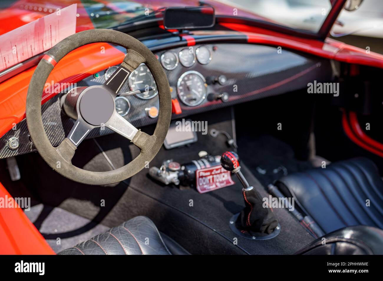 Image of a race car interior Stock Photo Alamy