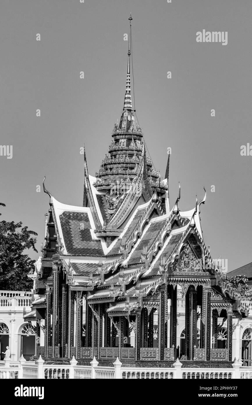 water temple in the summer palace, Ajutthaya Stock Photo Alamy