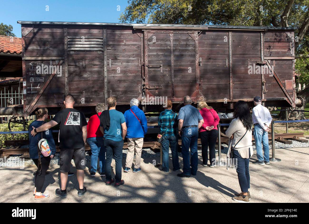 Simi Roma Simi Valley, California, USA. 28th Mar, 2023. A Model 2 freight wagon ...