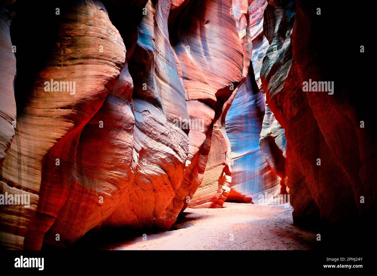 Colorful Walls of Antelope Canyon Slot Canyon. Grand Staircase