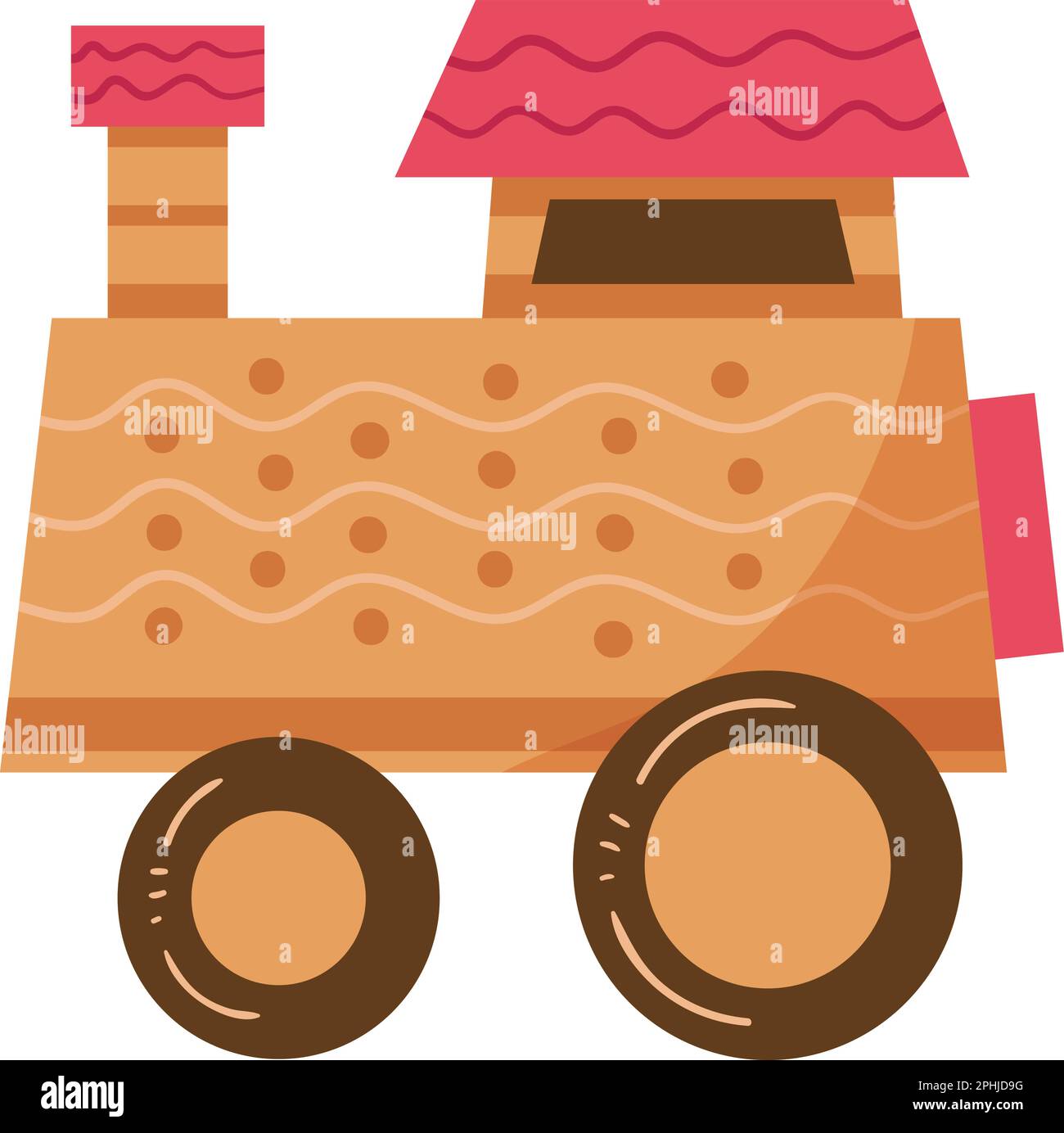 wood toy train Stock Vector Image & Art - Alamy