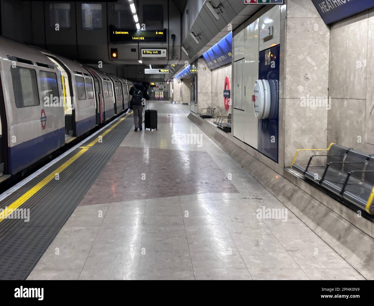 Interior of Heathrow Airport Terminal 4 Underground , England, United Kingdom Stock Photo Alamy