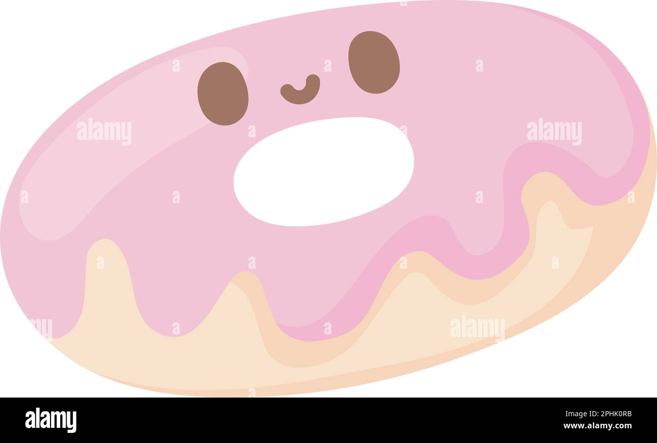 donut kawaii food Stock Vector Image & Art - Alamy