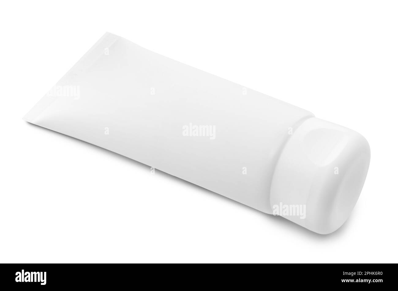 Blank tube of cosmetic product isolated on white Stock Photo - Alamy