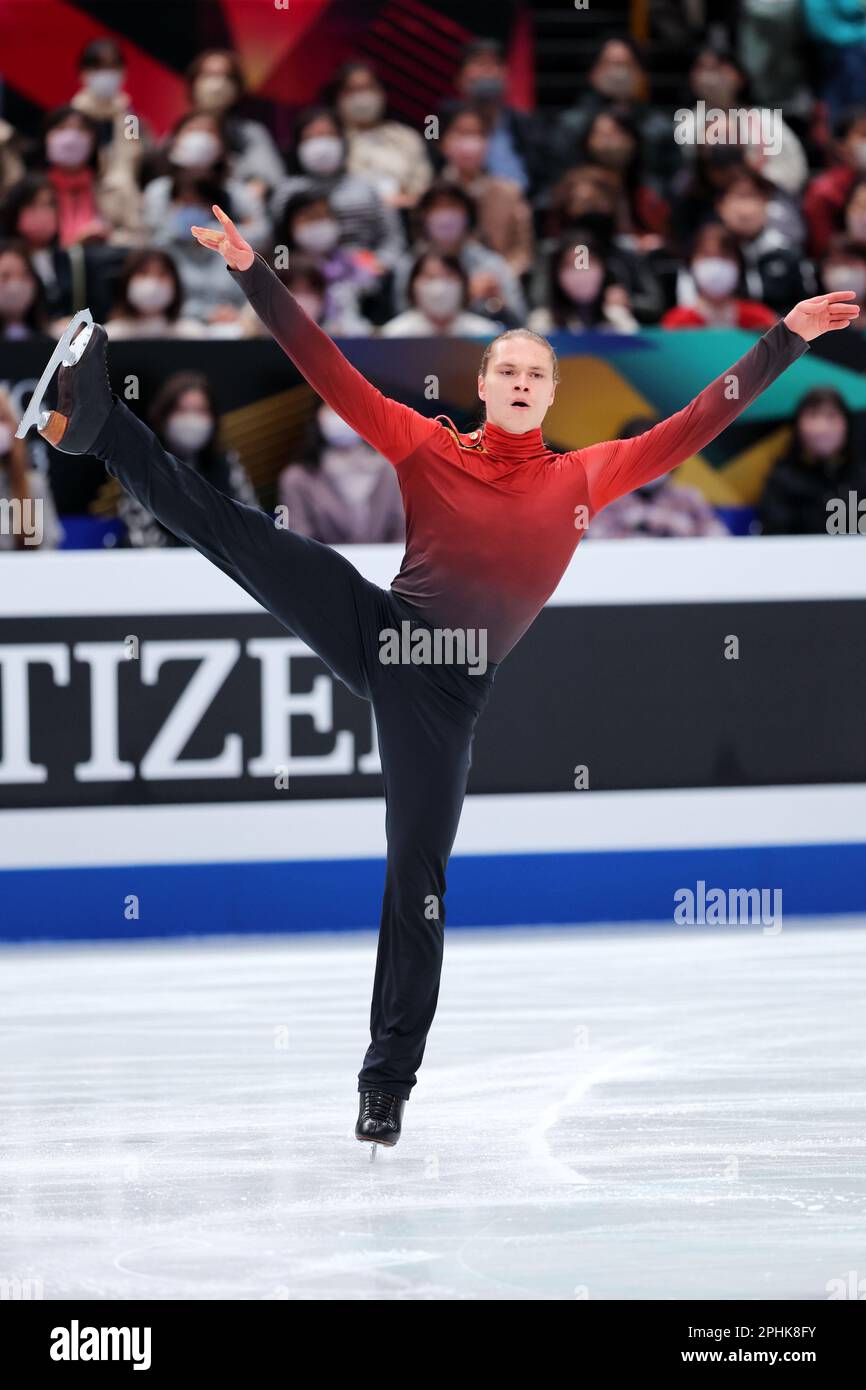 Saitama, Japan. 25th Mar, 2023. Deniss Vasiljevs (LAT) Figure Skating