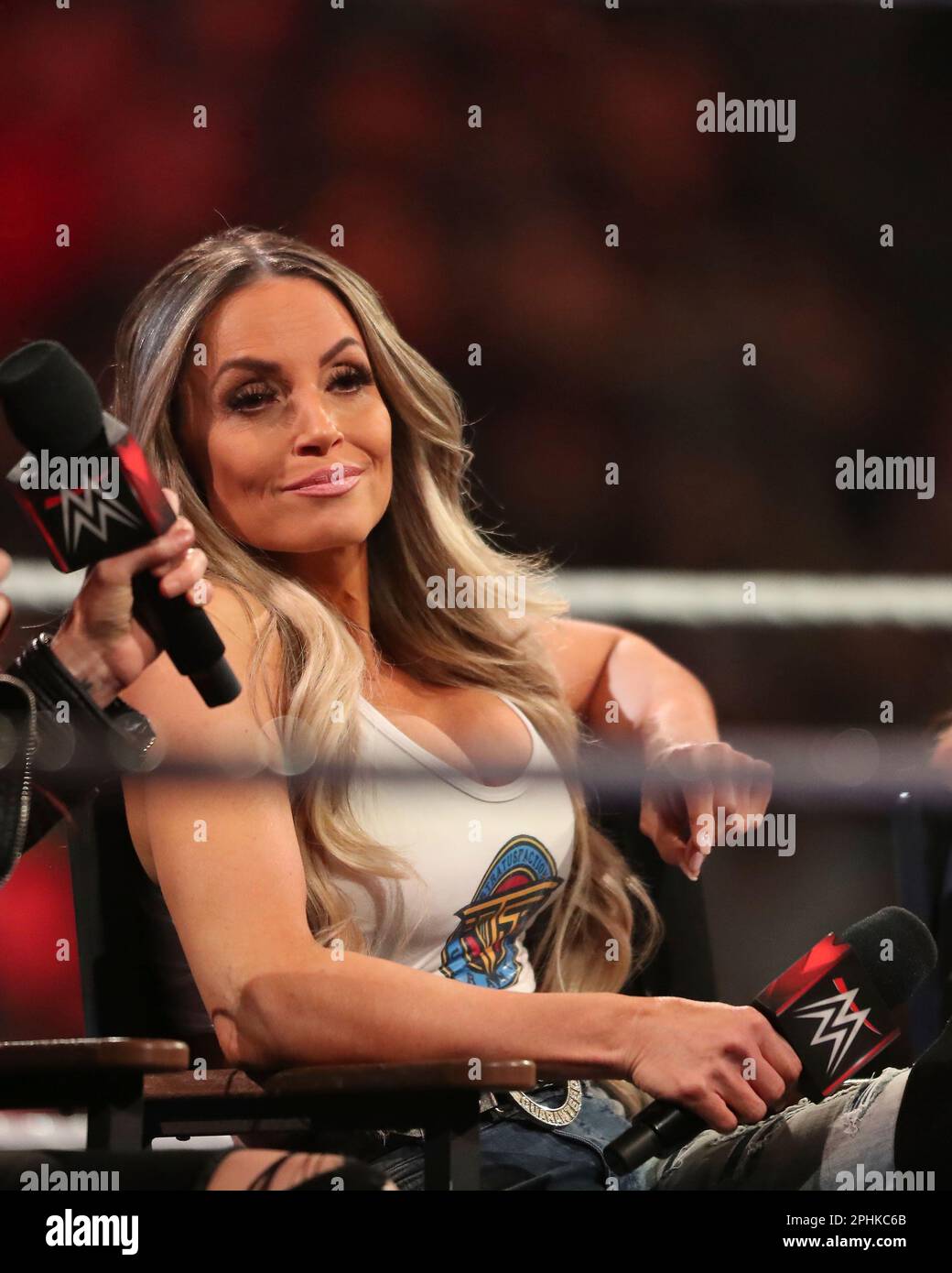 PHOENIX, ARIZONA MARCH 27 Trish Stratus in the ring during WWE