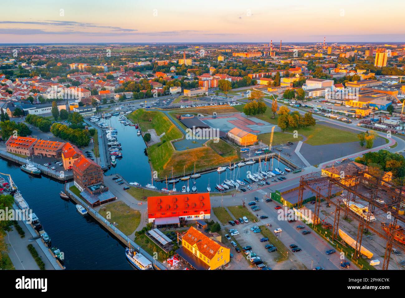 Aerial view of the Klaipeda castle in Lithuania Stock Photo - Alamy