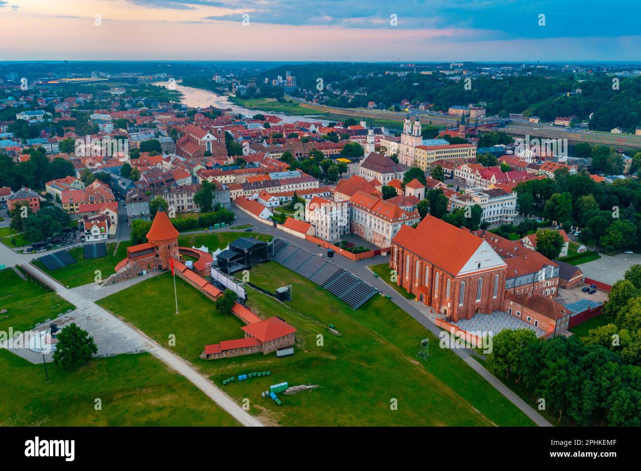 Kaunas old town panorama hi-res stock photography and images - Alamy