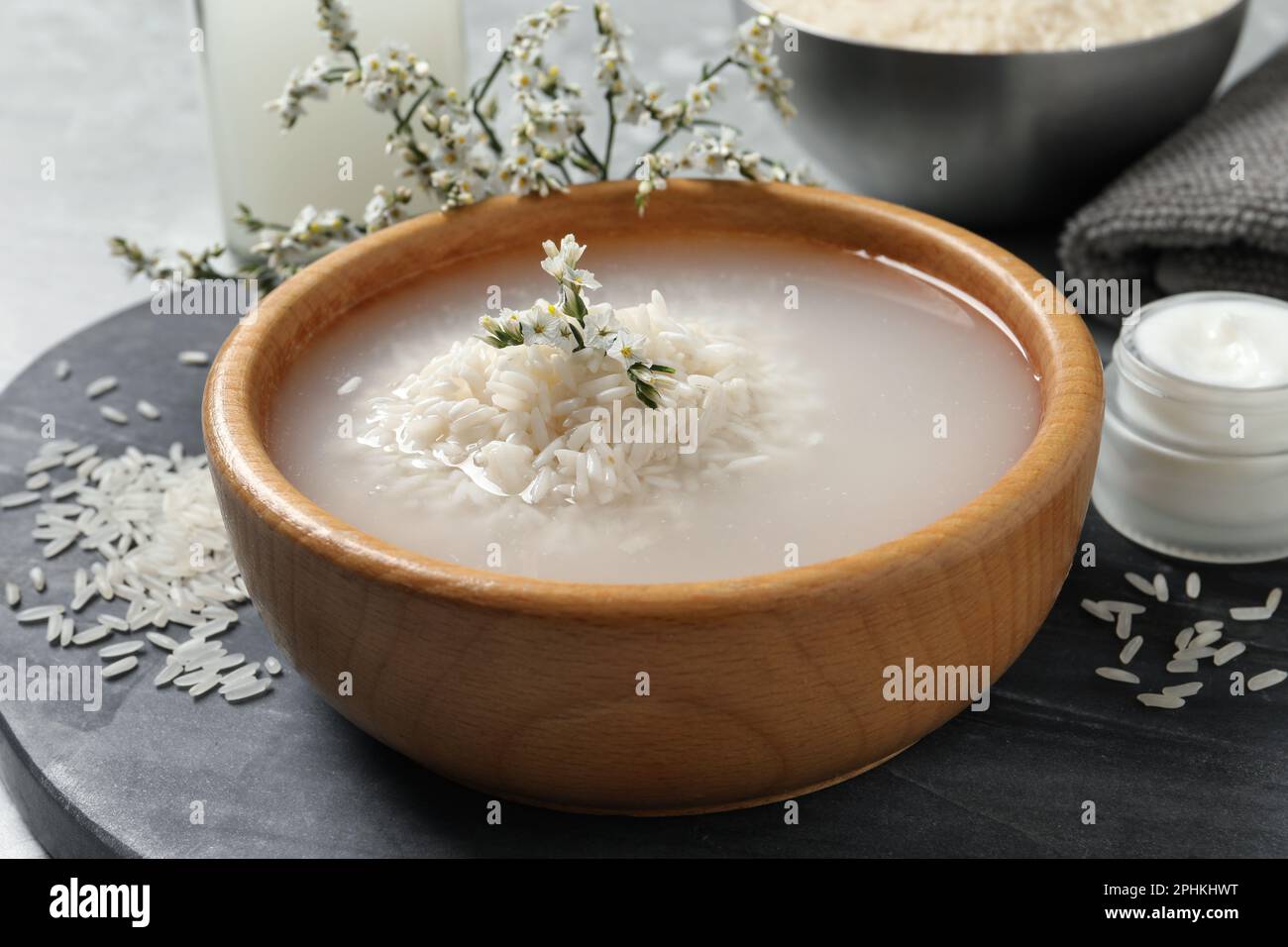 Snobar On Rice Soaked rice on white hi-res stock photography and images - Alamy