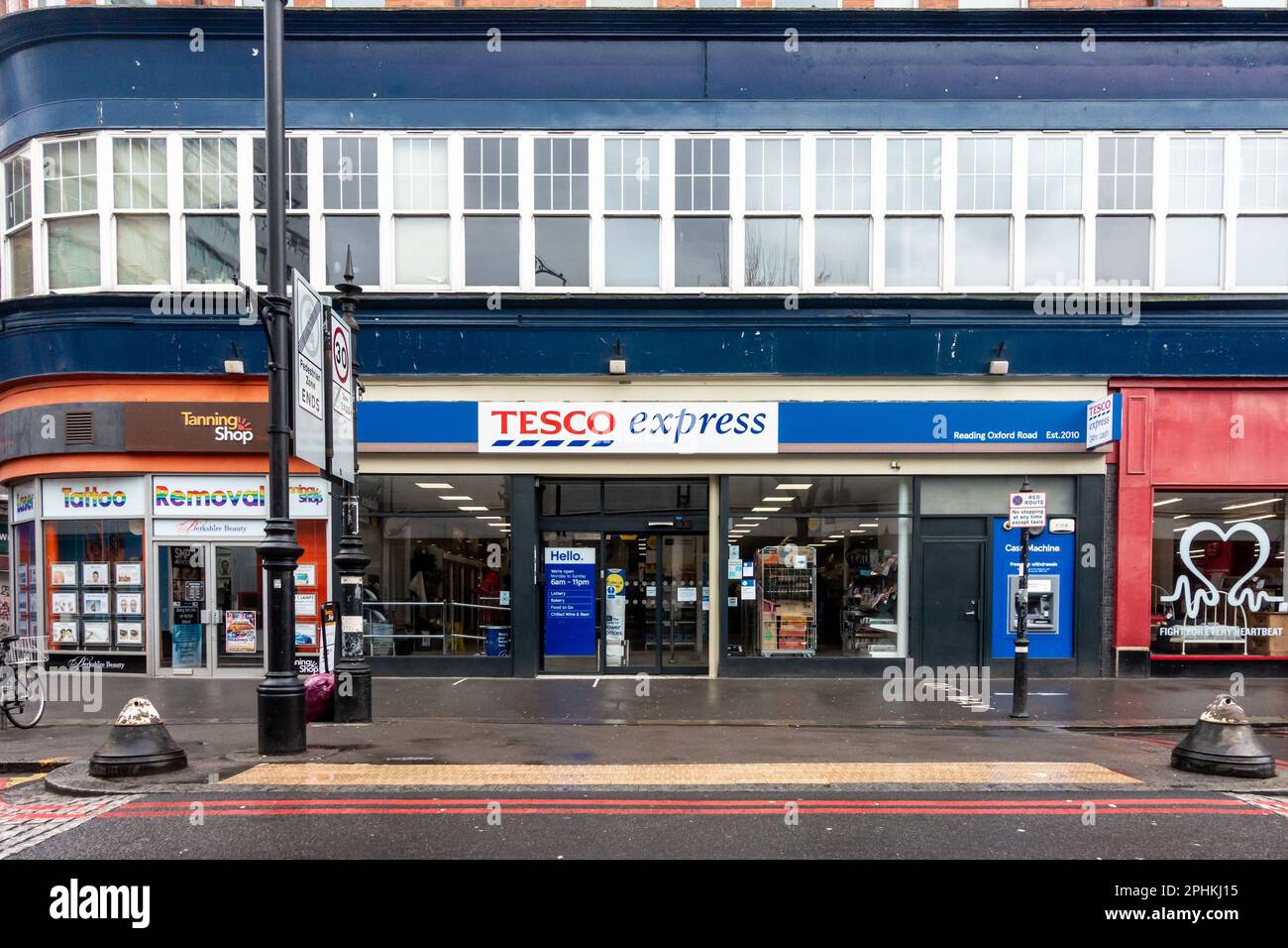 The Tesco Express supermarket on Oxford Road, Reading, Berkshire, UK
