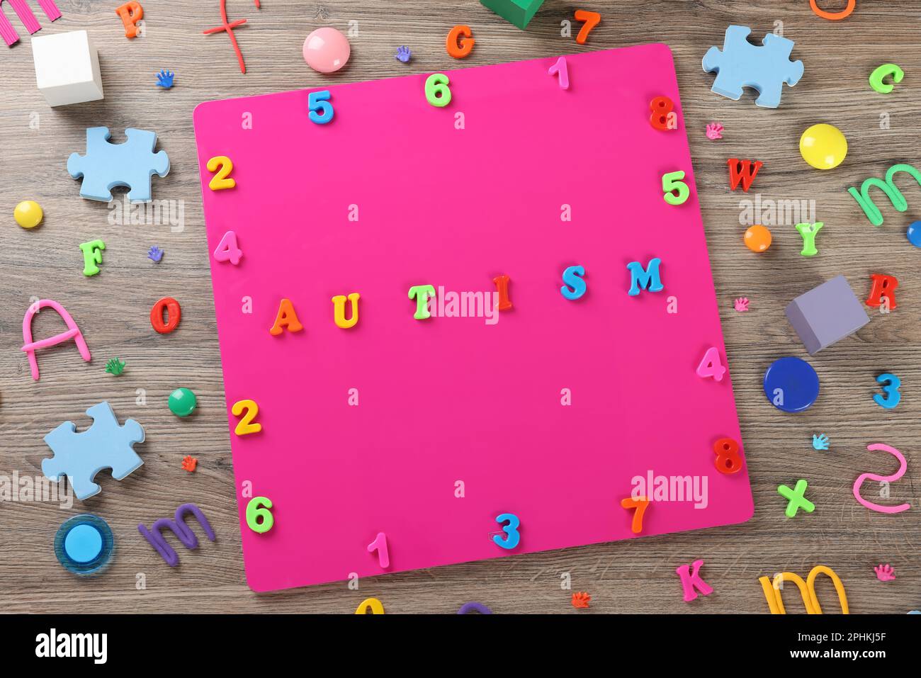 Colorful letters numbers puzzle hi-res stock photography and images - Alamy