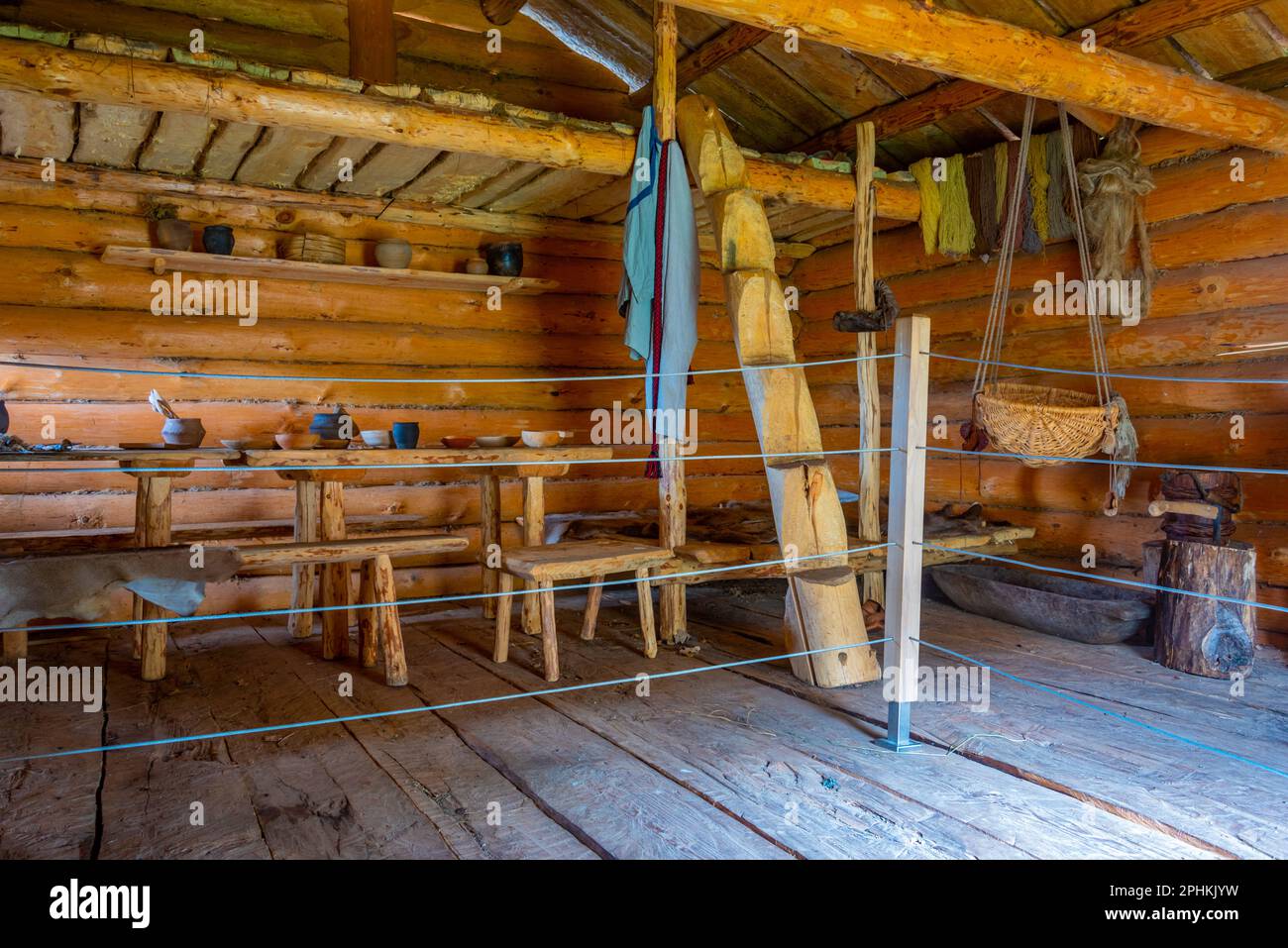 Reconstructed Timber Village From The Viking Age At Kernave Lithuania