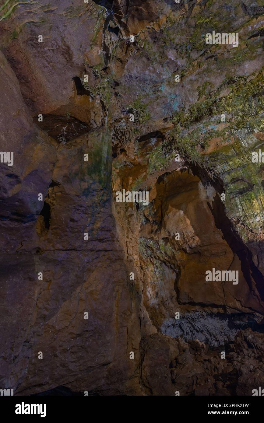 Interior of Bacho Kiro cave in Bulgaria Stock Photo - Alamy