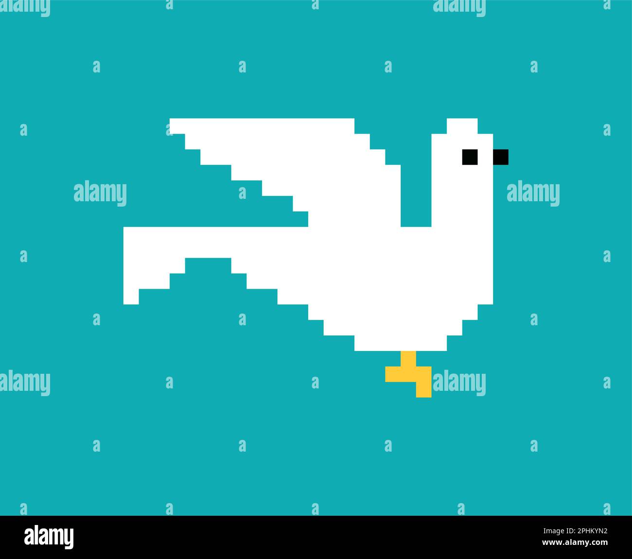 Pigeon pixel art. pixelated dove 8 bit Stock Vector Image & Art Alamy