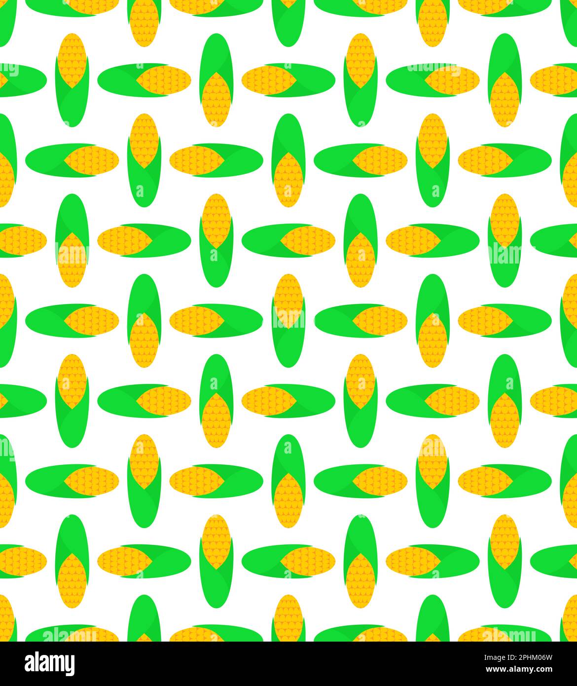 Ear of corn pattern seamless. Baby fabric texture Stock Vector