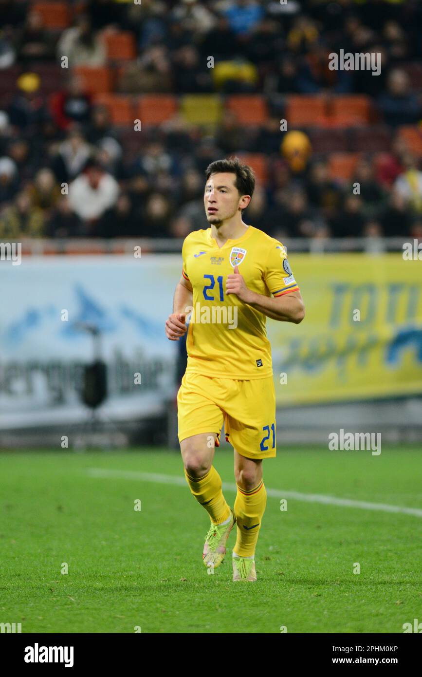 Olimpiu Morutan 21 during Euro 2024 qualification game Romania vs