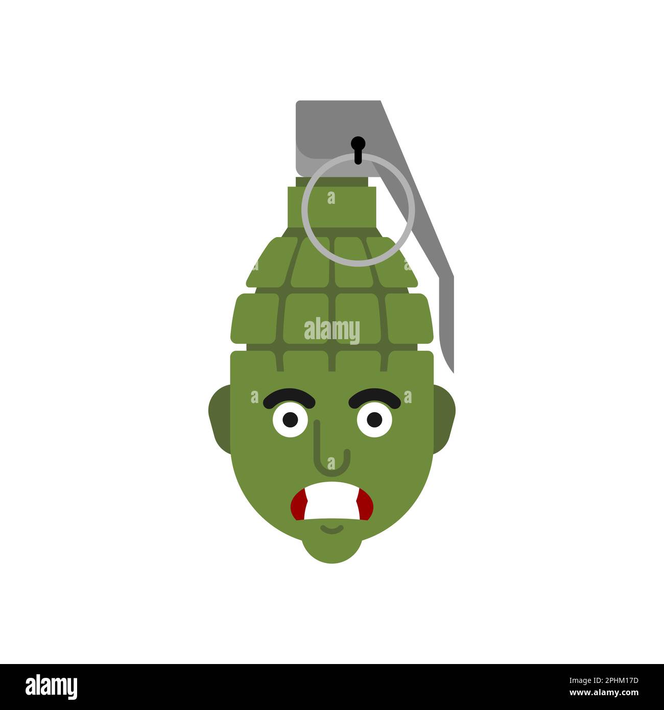 head of military grenade. Hate concept Stock Vector Image & Art - Alamy
