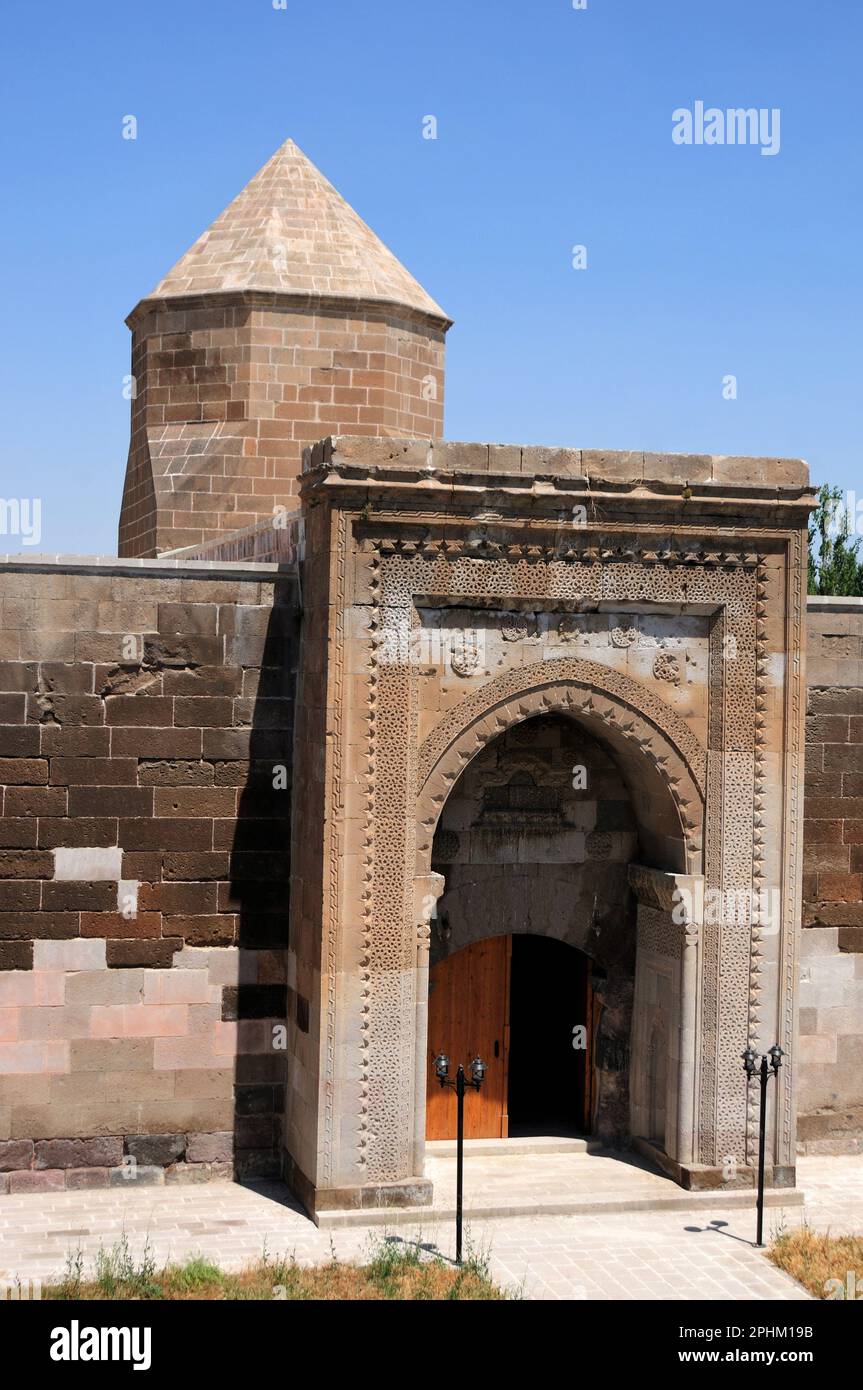 Karatay Caravanserai located in the district of Bunyan in Kayseri. The caravanserai was built in 1240 by the Seljuk vizier Celalettin Karatay. Stock Photo