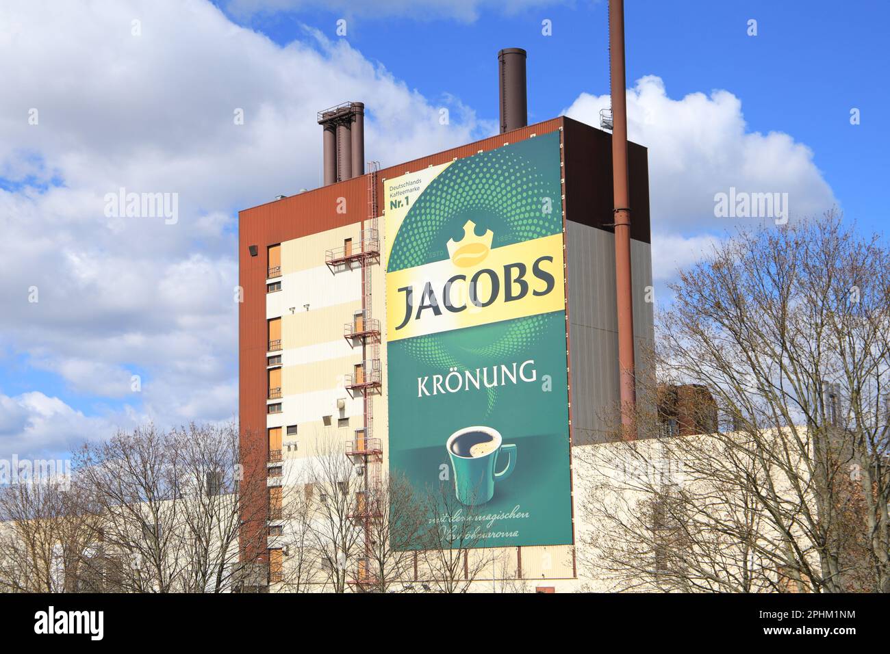 Jacobs Douwe Egberts (JDE) - Berlin plant, Jacobs coffee roaster along ...
