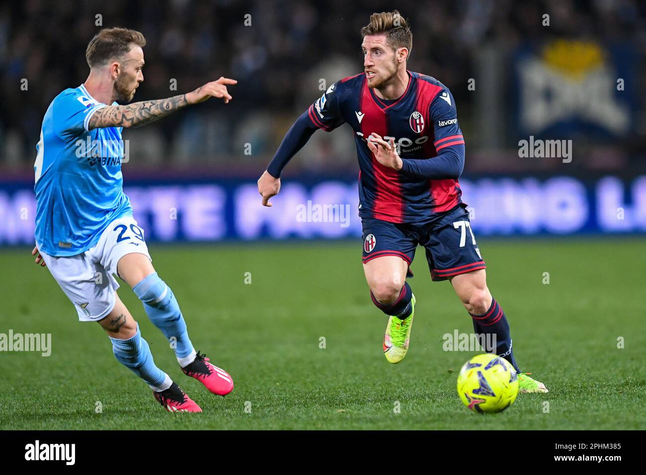 Bologna, Italy. 11th Mar, 2023. Bologna's Riccardo Orsolini portrait in action during Bologna FC vs SS Lazio, italian soccer Serie A match in Bologna, Italy, March 11 2023 Credit: Independent Photo Agency/Alamy Live News Stock Photo