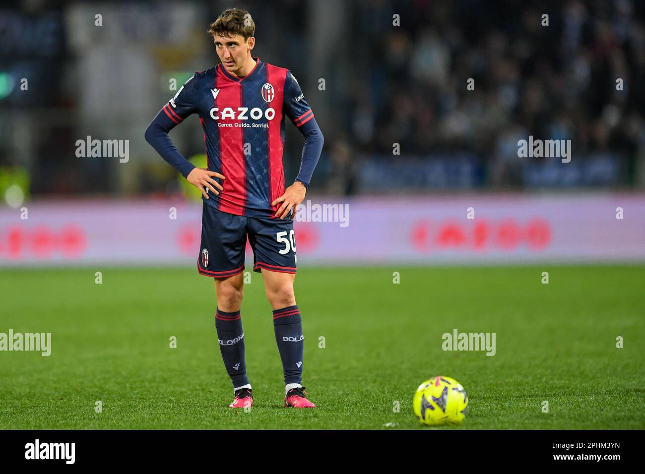 Bologna, Italy. 11th Mar, 2023. Bologna's Andrea Cambiaso portrait during Bologna FC vs SS Lazio, italian soccer Serie A match in Bologna, Italy, March 11 2023 Credit: Independent Photo Agency/Alamy Live News Stock Photo
