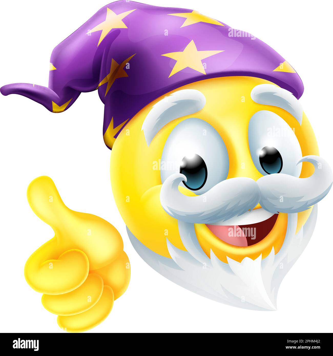 Wizard Emoticon Face Emoji Cartoon Icon Stock Vector Image & Art Alamy