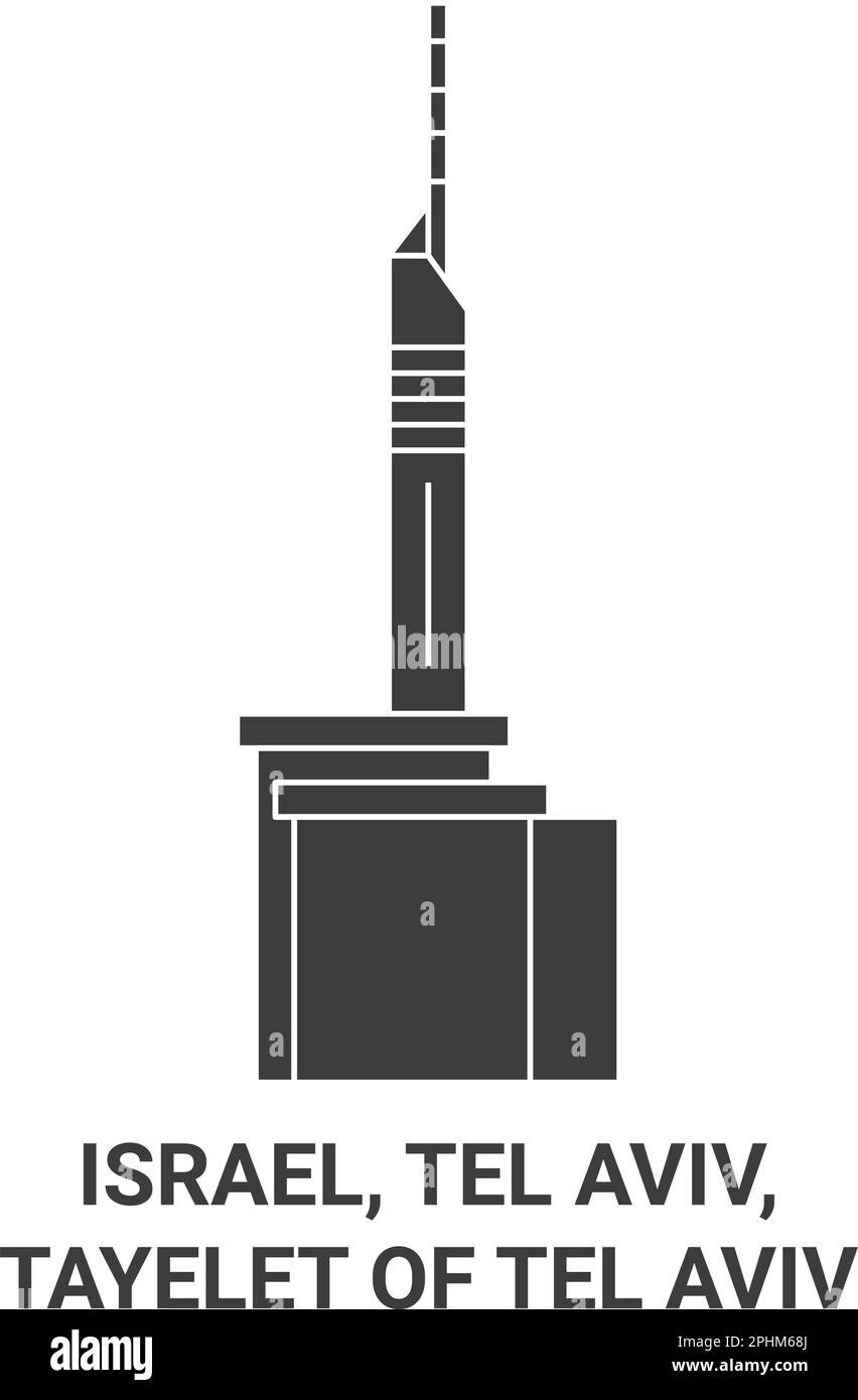 Israel, Tel Aviv, Tayelet Of Tel Aviv travel landmark vector
