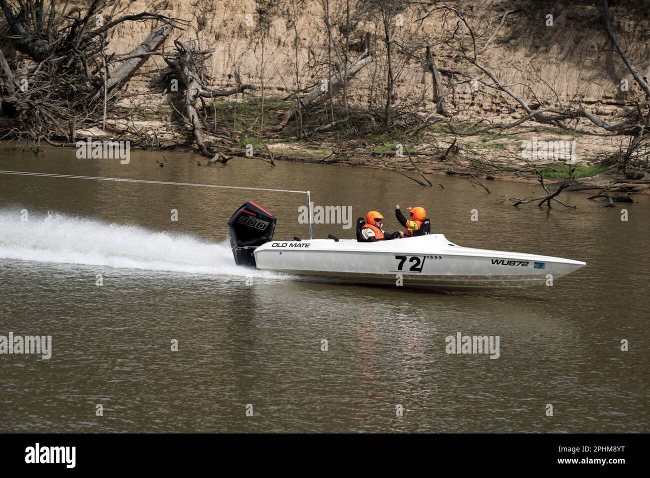 Echuca Victoria Australia March 26 2023, Ski boat 72 in Southern 80