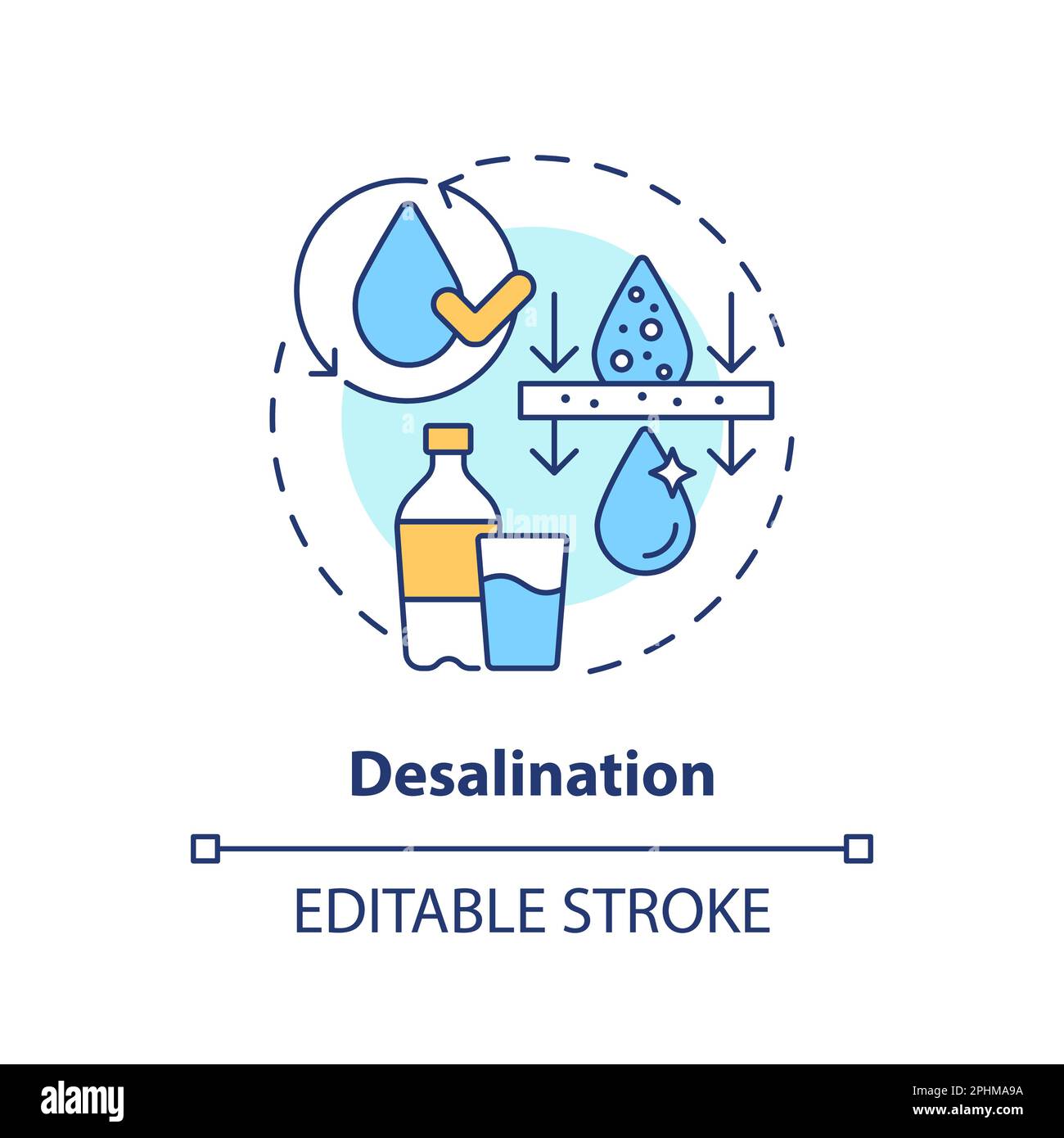 Desalination concept icon Stock Vector Image & Art - Alamy