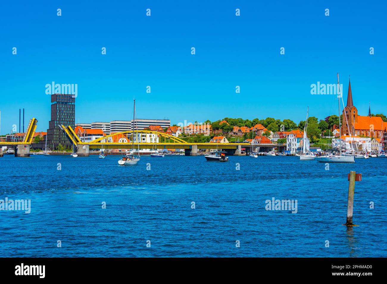 Cityscape of Danish town Stock Photo Alamy