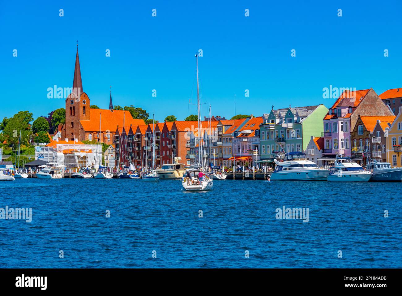 Curated visual reference: Danish Cityscape Photography Reference: Cityscape Of Danish Town Sonderborg Stock Photo