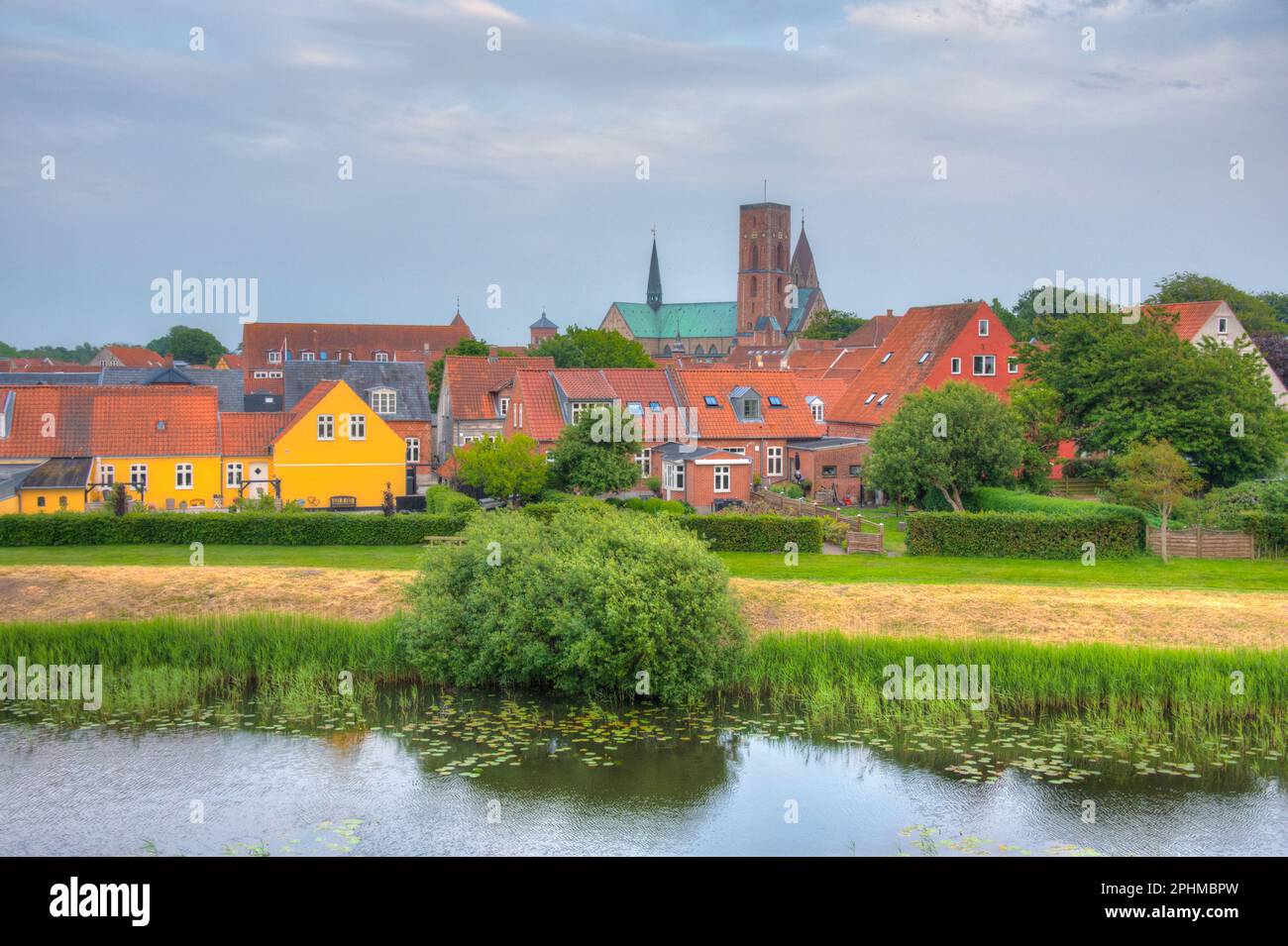 Varde Ribe Denmark Cityscape of Danish town Ribe Stock Photo - Alamy