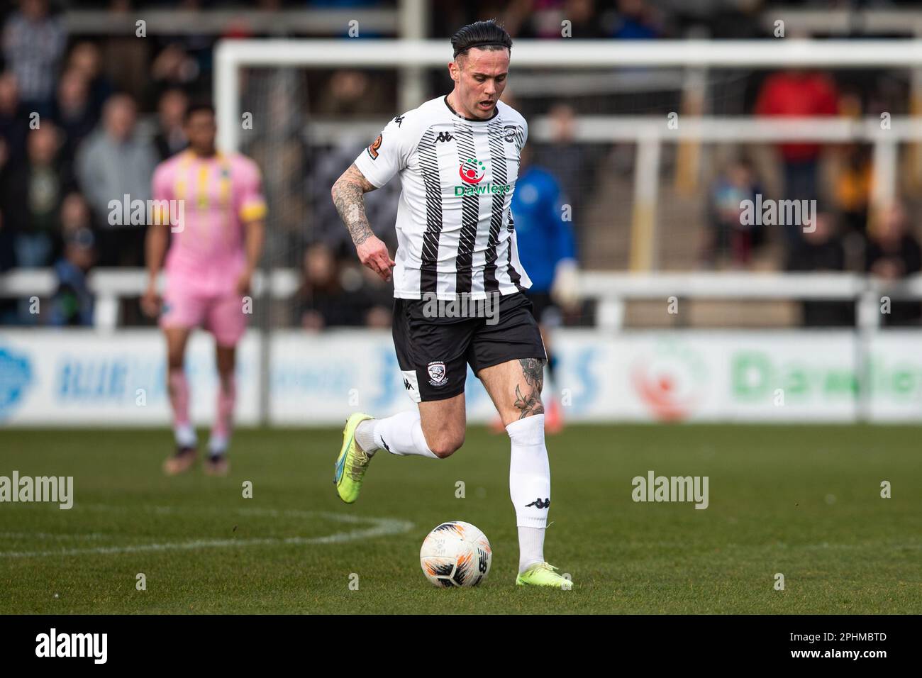 Hereford Football Club player Miles Storey during a Vanarama National League North fixture. Photo by Craig Anthony. Stock Photo
