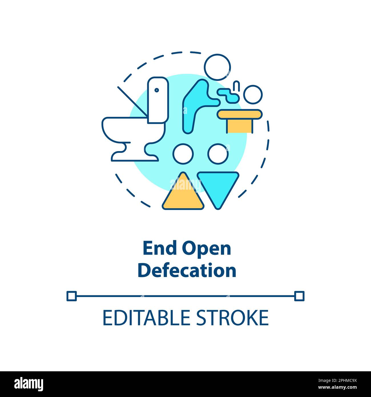 End open defecation concept icon Stock Vector Image & Art - Alamy