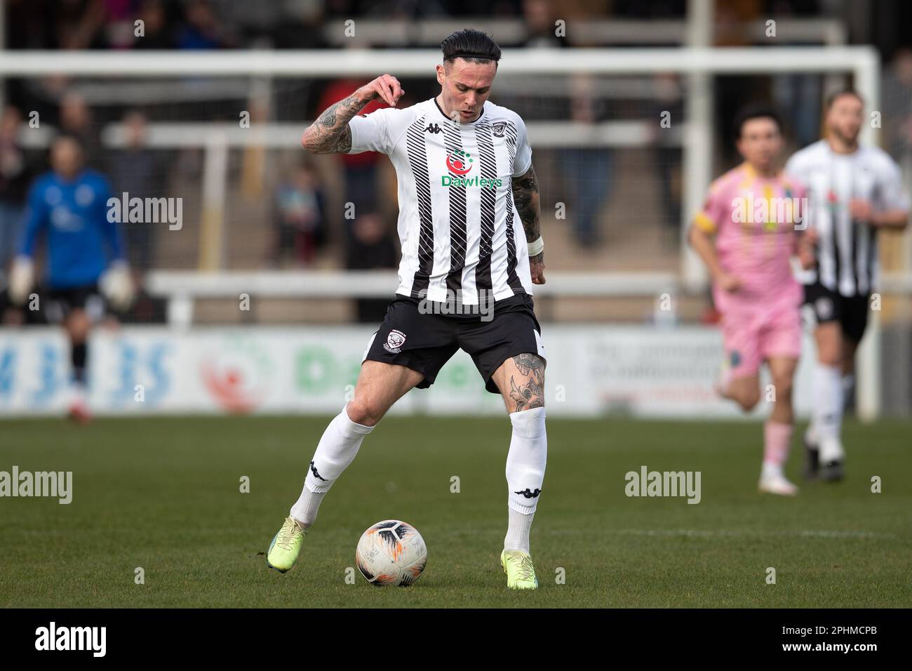 Hereford Football Club player Miles Storey during a Vanarama National League North fixture. Photo by Craig Anthony. Stock Photo