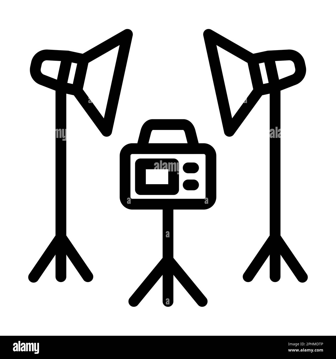 Studio Vector Thick Line Icon For Personal And Commercial Use Stock ...