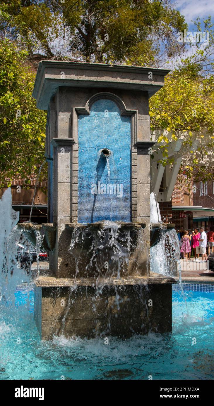 March 25, 2023, Winter Garden, FL Landmark village fountain in