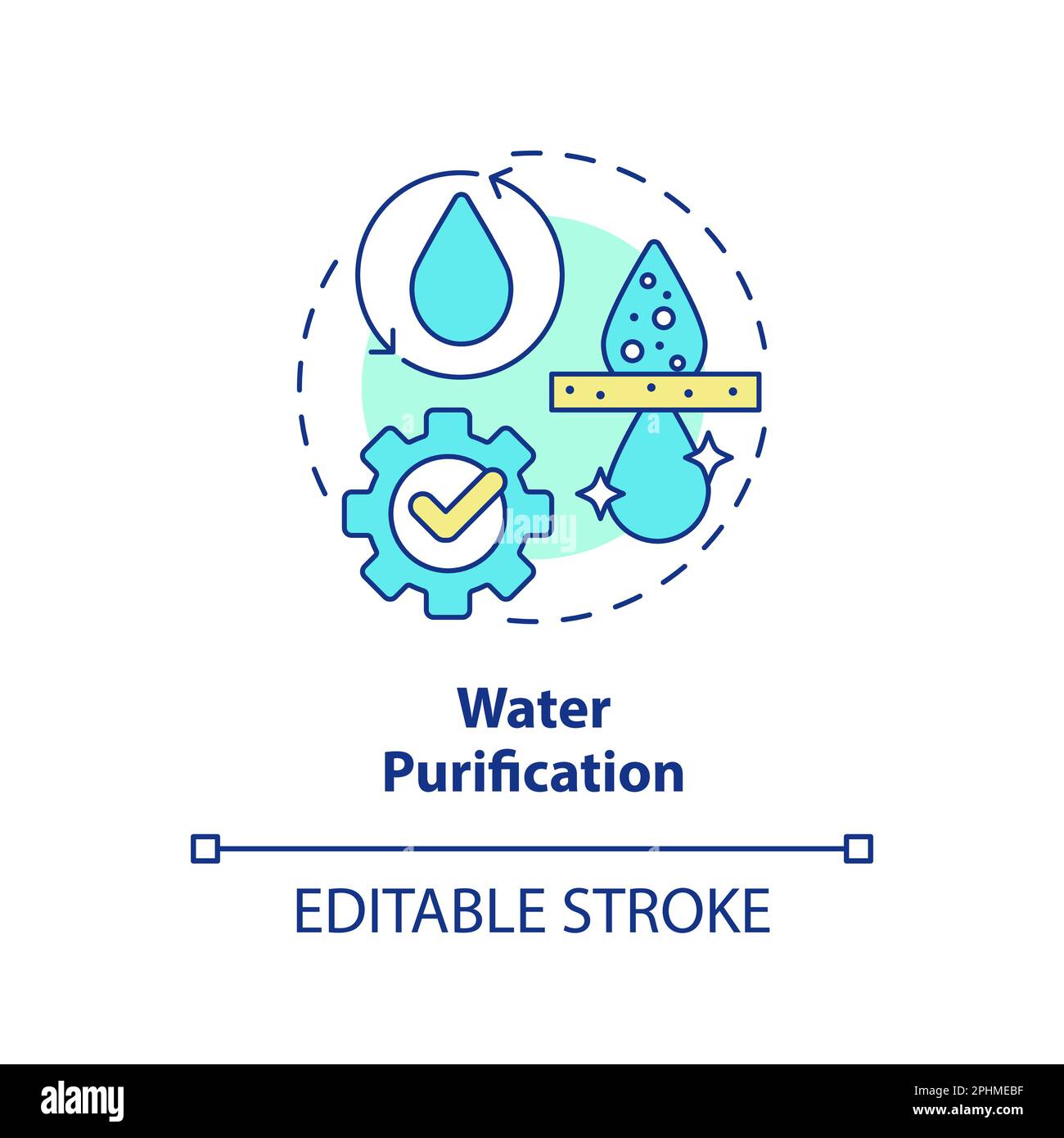 Water purification concept icon Stock Vector Image & Art Alamy