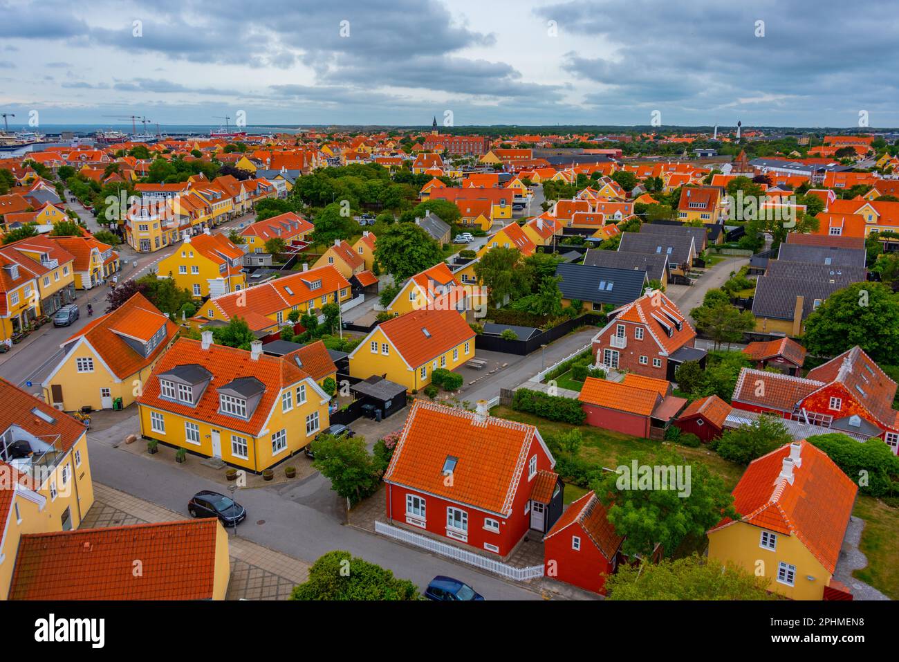 Aerial View Of Danish Town Skagen Stock Photo Alamy aerial-view-of-danish-town-skagen-stock-photo-alamy